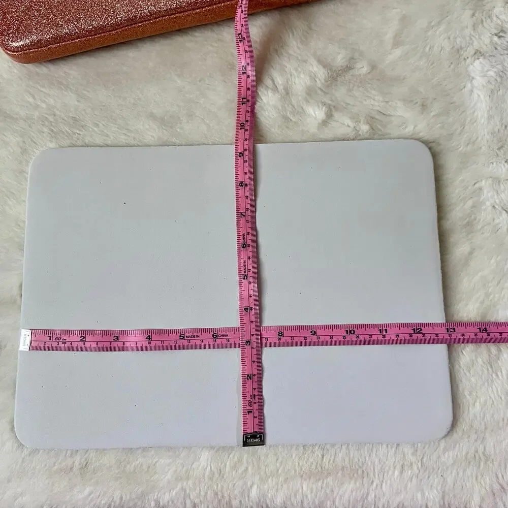 Kate Spade New York Rose Gold Glitter Padded Laptop Sleeve